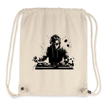 Disc-jockey - Sac à cordon recyclé Stanley/Stella - blanc naturel - Devant