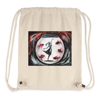 Dance in a glass ball: Girls and goldfish - Stanley/Stella Recycled Gym Bag - natural - Front