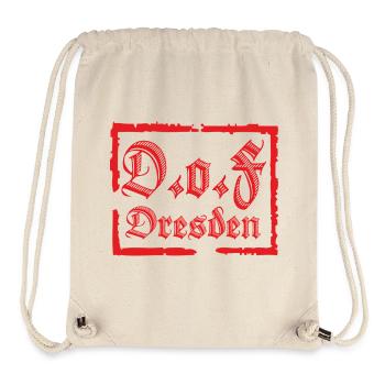 D.o.F Dresden Fraktur - Stanley/Stella recycelter Gym Bag - Naturweiß - Vorne