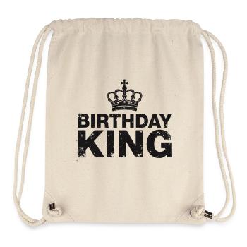 Birthday King Krone Herren Geburtstag Outfit - Stanley/Stella recycelter Gym Bag - Naturweiß - Vorne
