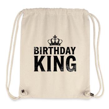 Birthday King Krone Herren Geburtstag Outfit - Stanley/Stella recycelter Gym Bag - Naturweiß - Vorne