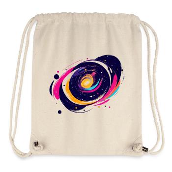 Farbwirbel Galaxie Weltall Muster - Stanley/Stella recycelter Gym Bag - Naturweiß - Vorne