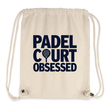Passion obsédée par le padel court pour les athlètes - Sac à cordon recyclé Stanley/Stella - blanc naturel - Devant