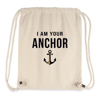 I am your Anchor Maritime Statement with Anchor - Stanley/Stella Recycled Gym Bag - natural - Front