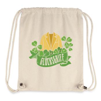 Gebrauchtwarenladen Glücksgriff Second Hand Shop - Stanley/Stella recycelter Gym Bag - Naturweiß - Vorne