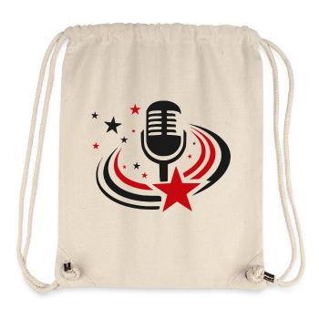 Concours Eurovision de la chanson - Sac à cordon recyclé Stanley/Stella - blanc naturel - Devant