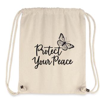 Protect Your Peace Butterfly Inner Peace - Stanley/Stella Recycled Gym Bag - natural - Front