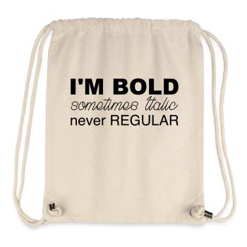 Im bold - Stanley/Stella Recycled Gym Bag - natural - Front