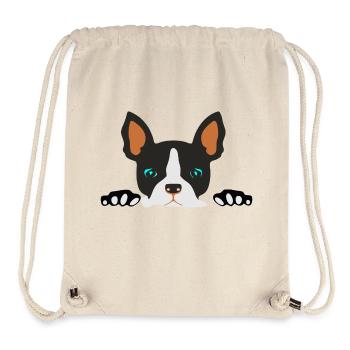 Bulldogge mit Beinen - Stanley/Stella recycelter Gym Bag - Naturweiß - Vorne