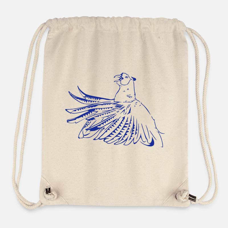 Fasan - der Pfau des Ackers - Stanley/Stella recycelter Gym Bag - Naturweiß