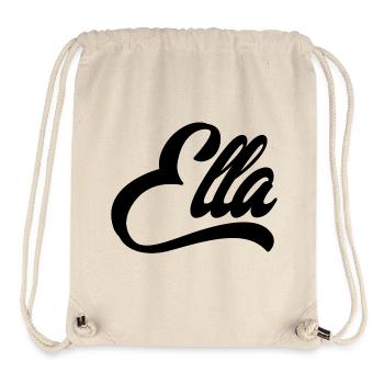 Name Ella Abstract color explosion print - Stanley/Stella Recycled Gym Bag - natural - Front