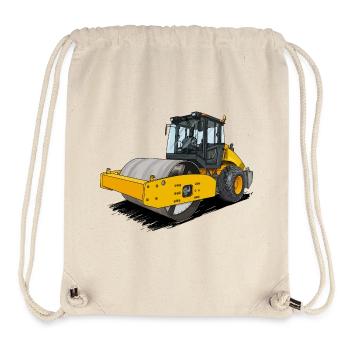 Walze im Straßenbau - Stanley/Stella recycelter Gym Bag - Naturweiß - Vorne