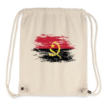 Drapeau angolais utilisé - Sac à cordon recyclé Stanley/Stella - blanc naturel - Devant