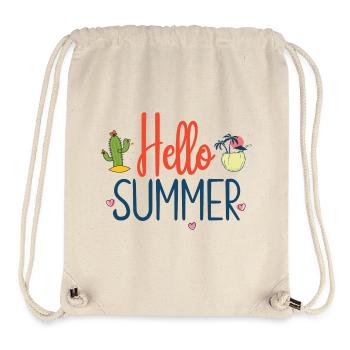 Hallo Sommer - Stanley/Stella recycelter Gym Bag - Naturweiß - Vorne