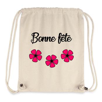 MUTTERTAG. SCHÖNEN MUTTERTAG. MAMA - Stanley/Stella recycelter Gym Bag - Naturweiß - Vorne