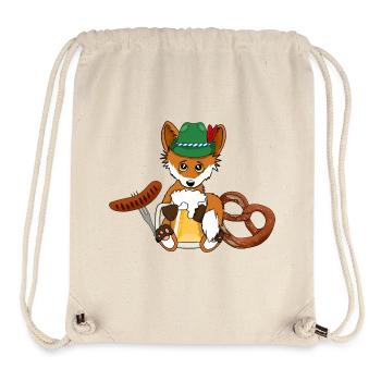 Fuchs Bier Bratwurst Brezel Bayern Fest Oktober - Stanley/Stella recycelter Gym Bag - Naturweiß - Vorne