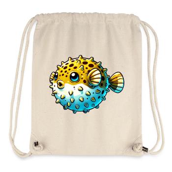 Kugelfisch - Stanley/Stella recycelter Gym Bag - Naturweiß - Vorne