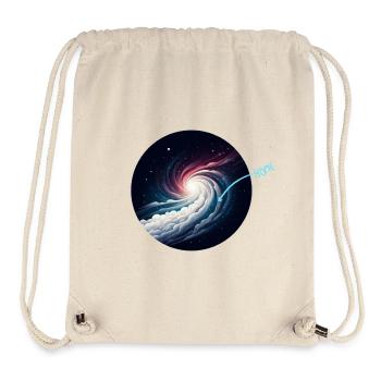 Vortex spiralé de la Voie lactée - Sac à cordon recyclé Stanley/Stella - blanc naturel - Devant