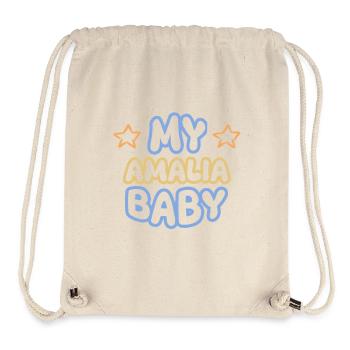 First name Amalia - Stanley/Stella Recycled Gym Bag - natural - Front