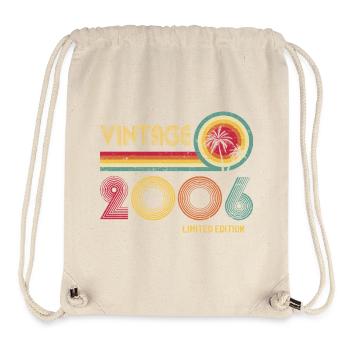 Vintage 2006 Retro Circles - Stanley/Stella Recycled Gym Bag - natural - Front