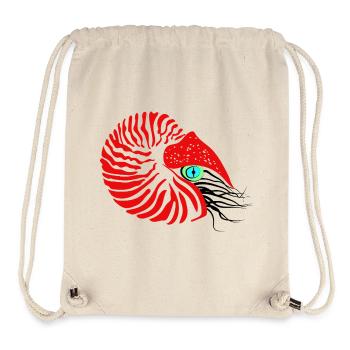 Perlboot, Ammonit, Kopffüßer, Nautilus - Stanley/Stella recycelter Gym Bag - Naturweiß - Vorne