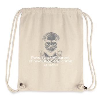 Aristoteles-Armut löst Revolutionen aus - Stanley/Stella recycelter Gym Bag - Naturweiß - Vorne