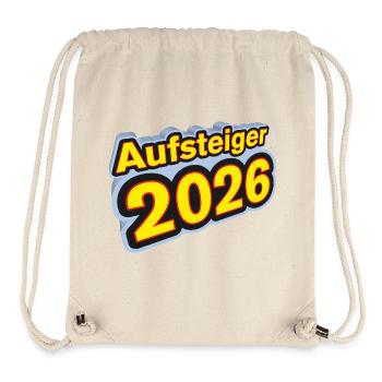 Aufsteiger 2026 Aufstieg - Stanley/Stella recycelter Gym Bag - Naturweiß - Vorne