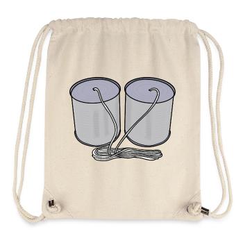 Tin Can Telephone - Stanley/Stella Recycled Gym Bag - natural - Front