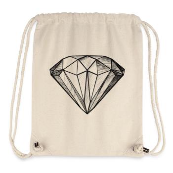 Diamant Edelstein Kristall Design - Illustration - Stanley/Stella recycelter Gym Bag - Naturweiß - Vorne