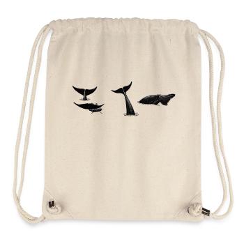 Whale tail - Whale fluke - Queues de baleines - Stanley/Stella Recycled Gym Bag - natural - Front