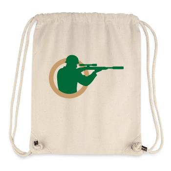 A sniper - Stanley/Stella Recycled Gym Bag - natural - Front
