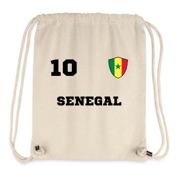 Equipe de l'équipe du SENEGAL - Sac à cordon recyclé Stanley/Stella - blanc naturel - Devant
