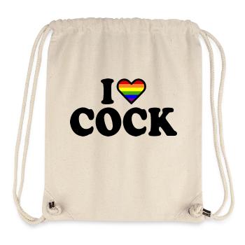 I love cock - Stanley/Stella Recycled Gym Bag - natural - Front