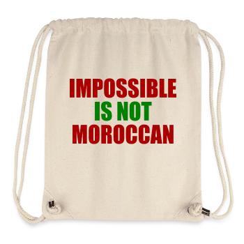 impossible is not moroccan - Stanley/Stella Recycled Gym Bag - natural - Front