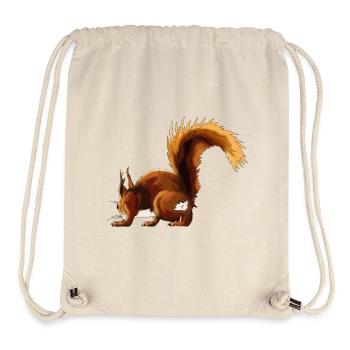 Eichhörnchen Flausch Herbst-Edition - Stanley/Stella recycelter Gym Bag - Naturweiß - Vorne