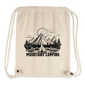 Mountain camping - Stanley/Stella Recycled Gym Bag - natural - Front