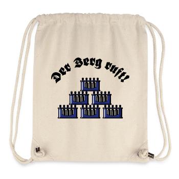Der Berg Ruft! (Bier Bierkästen Bierkisten / Blau) - Stanley/Stella recycelter Gym Bag - Naturweiß - Vorne