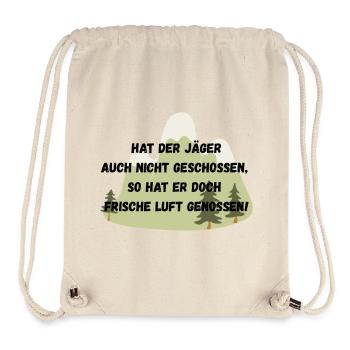 Humorous mountaineer saying - Stanley/Stella Recycled Gym Bag - natural - Front
