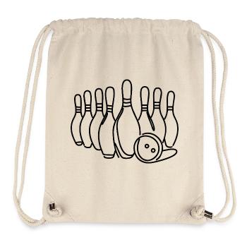 Bowling Pins - Stanley/Stella recycelter Gym Bag - Naturweiß - Vorne
