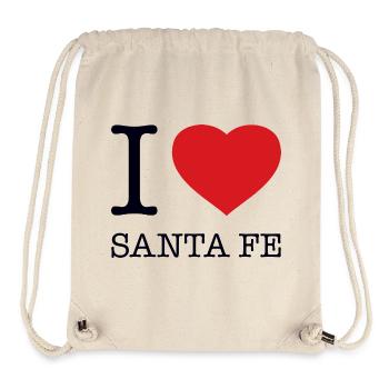 J’adore Santa Fe - Sac à cordon recyclé Stanley/Stella - blanc naturel - Devant