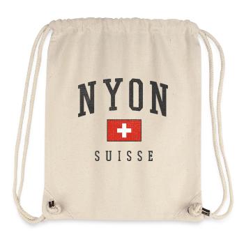 Nyon Suisse Flag Graphic - Stanley/Stella recycelter Gym Bag - Naturweiß - Vorne