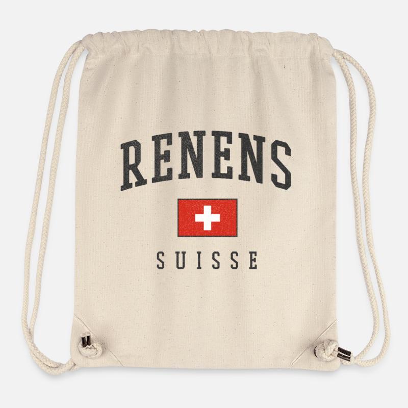 Renens – identité suisse du canton de Vaud - Sac à cordon recyclé Stanley/Stella - blanc naturel