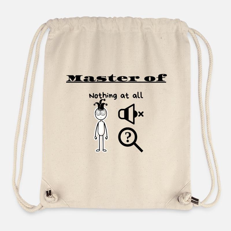 Maître du Rien du tout - Sac à cordon recyclé Stanley/Stella - blanc naturel