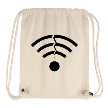 Kaputtes WLAN Signal Riss - Stanley/Stella recycelter Gym Bag - Naturweiß - Vorne