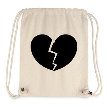 Gebrochenes Herz - Stanley/Stella recycelter Gym Bag - Naturweiß - Vorne