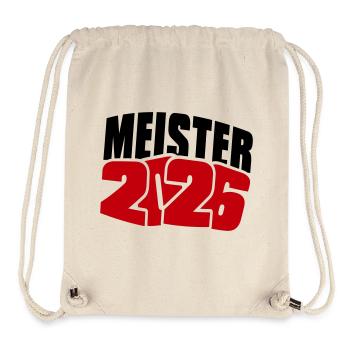 Meister 2026 Meisterschaft - Stanley/Stella recycelter Gym Bag - Naturweiß - Vorne
