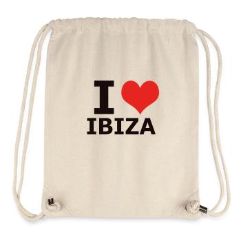 IBIZA I AMOUR IBIZA - Sac à cordon recyclé Stanley/Stella - blanc naturel - Devant