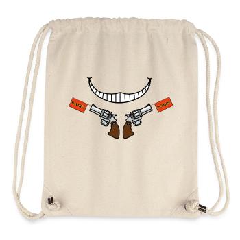 Smile gun - Sac à cordon recyclé Stanley/Stella - blanc naturel - Devant