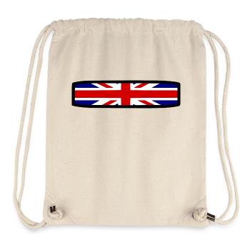 Union Jack - Sac à cordon recyclé Stanley/Stella - blanc naturel - Devant