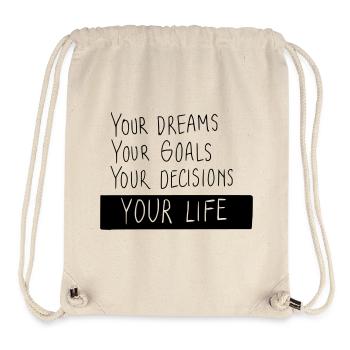 Your Life - Stanley/Stella recycelter Gym Bag - Naturweiß - Vorne